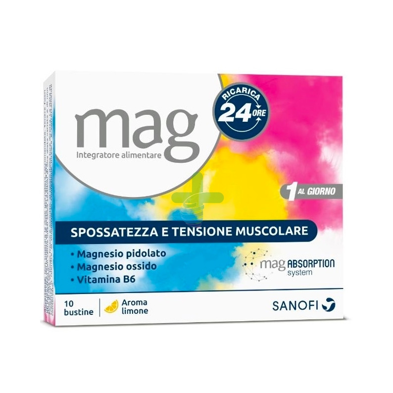 Sanofi Aventis Linea Benessere Energia Mag Ricarica 24h Integratore 10 Buste