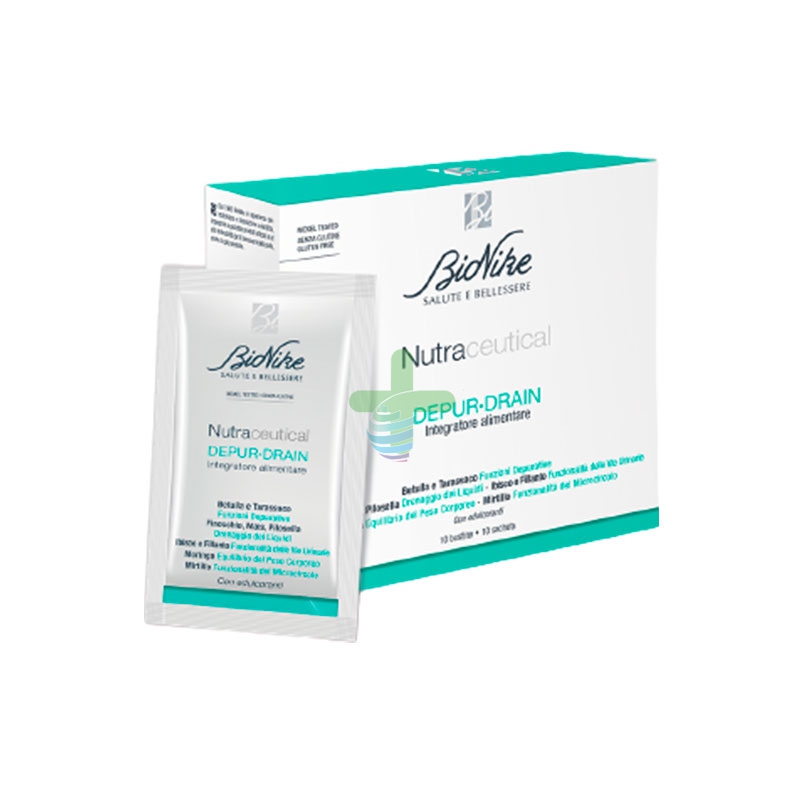 BioNike Linea Nutraceutical Depur-Drain Defence Integratore Alimentare 10 bust