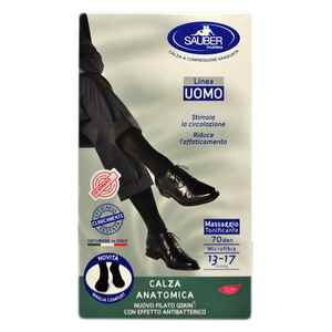 Sauber calzino Uomo Q Skin 70 Denari Blu MEDIA