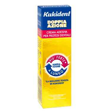 Kukident Linea Protesi Dentali Doppia Azione Crema Adesiva Protettiva 60 g