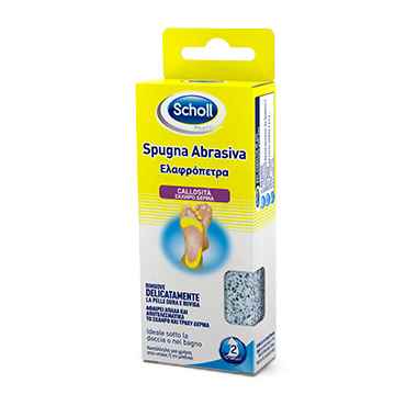 Scholl Linea Calli e Durezze Rimozione Calli e Duroni Porolith Spugna Abrasiva
