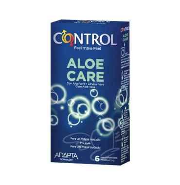 Control Linea Contraccezione e Protezione Adapta Aloe Care 6 Profilattici Aloe