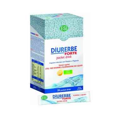 Esi Linea Drenante Depurativa Diurerbe Forte Integratore 24 Pochet Drink Limone