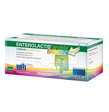 Sofar Linea Intestino Sano Enterolactis Bambini Integratore Fermenti 12 Fiale