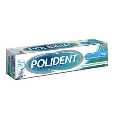 Polident Linea Protesi Dentali Free Crema Adesiva Protettiva senza Zinco 70 g